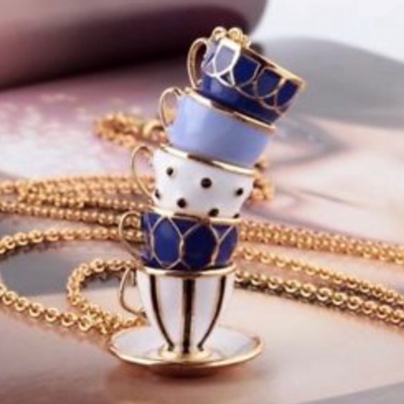 KATE SPADE • Tea Time Long Pendant Necklace - Picture 6 of 9